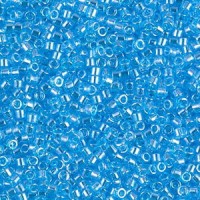 Miyuki Delica Perlen 11/0 - Transparent ocean blue luster DB-1229